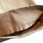 Escada Straight Leg Khaki Trousers Pants Tan Ruched Knees Size 38 Medium Women's Photo 4