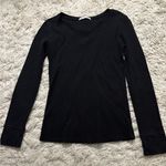 Active Basic  Black Long Sleeve Tee Size M Photo 2