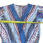 Gypsies & Moondust  Women's M Floral Lace V-Neck Boho Blouse Top Photo 4