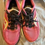 Saucony Pink and Black Athletic Shoes with Breathable Mesh Photo 1