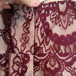 Lulus Burgundy Lace Slip Dress - Built-in Bra, Size S Photo 6