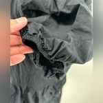 ZARA black short puff sleeve 100% cotton short sleeve dress size medium Photo 8