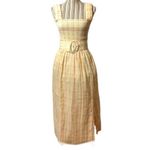 Nicholas smocked yellow gingham dress with belt size 2. Photo 2