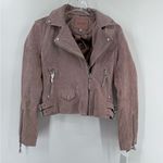 BLANK NYC  Suede Moto Jacket - Lilac size small NWT Photo 2