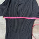 BODEN Ribbed Cut Out Dress Black Keyhole Neck‎ Long Sleeve Fitted 6 Photo 10