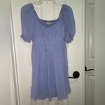 Abercrombie & Fitch  Emerson Poplin Sleeve Dress Lavendar Purple Pleated Top XS Photo 4