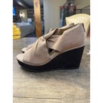 Eileen Fisher Raja Leather Wedge Women's Brown 9.5 Light Brown Sandal Photo 2