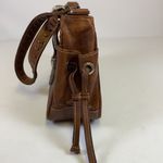American West Tooled Leather Shoulder Bag Purse A27 Brown Photo 8