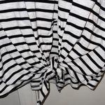 Umgee  Black and White Striped Short Sleeve Top Photo 1