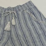 Briggs Linen Striped Short Blue Size M Photo 2