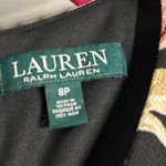 Ralph Lauren  Black and Light Coral Floral Tiered Sleeveless Dress Photo 4