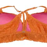 Victoria's Secret  PINK Burnt Orange Lace Push-up Strappy Racerback Bralette Photo 5