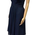 Camille La Vie  Strapless Crisscross Bodice Semi Formal Cocktail Wedding Dress 4 Photo 6