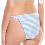 ANDIE  Swim String Bikini Bottom Blue/White Gingham Check L (12-14) NWT Photo 1