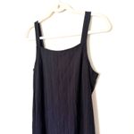 Eddie Bauer VTG 90s  Sleeveless Pinstripe Black Maxi Tank Dress Sz 8 (runs small) Photo 6