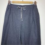 Massimo Dutti Straight Leg Houndstooth Pull-On Trouser Pants Grey/Black Sz 4 Photo 1