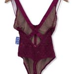 Free People Magenta Thank You Never Bodysuit XS New Photo 6