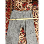 Tulip 100% Cotton Wide Leg Pants Gray Textured Art Wear Pockets Women’s Size S Photo 2