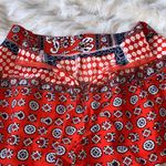 Boho Halter Neck Two Piece Top and Shorts Vintage Print Size Small Photo 10