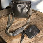 Coach Stylish Metallic Crossbody Bag and wristlet with dust bag Photo 0