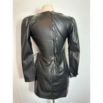 ZARA  Black Pleather Dress Size Small Photo 4