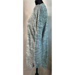 Talbots Green White Stripe Open Cardigan Women’s Long Sleeve Sweater NEW Small P Photo 3