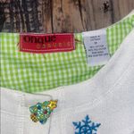 Vintage Onque Ugly Christmas Sweater Jacket with Colorful Tree and Snowman White Size M Photo 5