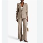 Veronica Beard Tonelli Prince of Wales Checked Linen & Cotton Wide-Leg Pant Photo 3