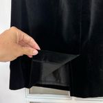 Laura Ashley Vintage Black Velvet A-Line Skirt Classic Career Holiday Size 10 M Photo 5
