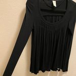 Free People We The Free Black Love Valley Long Sleeve Top Size XS Photo 5