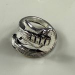 Guitar Shape Silver Tone Fashion Ring Size 5.5 Unisex Music Lover Pinky Ring Photo 1