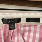 J.Crew NWT  Martie Purple Gingham Trousers Size 10 Photo 4