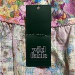 Wild Fable  Dress Sz L Floral Multicolor Cutout Linen Blend Feminine Vacation Photo 5