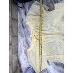 Vintage Elegant Yellow Gingham Nightgown House Robe Puff Sleeve Med Photo 9