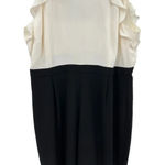 J.Crew Colorblocked Sleeveless Ruffle Jumpsuit Ivory Cream Black Plus Size 24 Photo 4