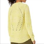 Lucky Brand 🍀🍀Yellow Chunky Crew Neck Sweater Photo 3