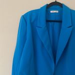 Women's Blue Cropped Jacket Size XXL Photo 4