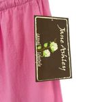 Jane Ashley Pink Cotton Drawstring Capri Pedal Pusher Pants Photo 3