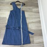 Moussy Asymmetry Denim Jumper Dress Blue Photo 9