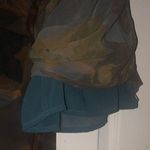 H&M  high waist wide leg flowy floral see through pants with shorts​ Photo 5