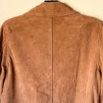 Sézane  Terry Jacket Gold Buttoned Camel Suede Goat Leather FR 34 NWT Photo 7