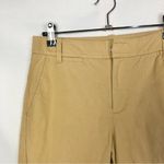 Vince  Coin Pocket Cropped Flat Front Chino Khaki Pants 2 Photo 3