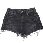 Garage Black Ripped Denim Shorts Photo 0