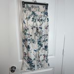 Westbound LinenRayon Blend LooseFit Bird Tree Floral Print Scrunched Pants Small Photo 3