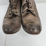 Freebird by Steven Size 9 Holis Boots Leather Heeled Zip Lace Up Brown Women's Photo 6