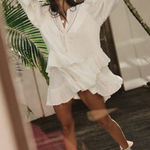 Free People Movement NWT Free People Sachi Mini Dress long sleeve M Photo 0