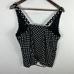 Lands' End 16W Tankini Top Polka Dot Bust Minimizer Tummy Control Plus Size Swim Photo 4