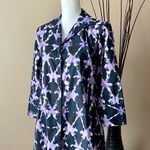 Lafayette 148 NY | Purple Tie Dye Button Down Top Sz 4 Photo 3