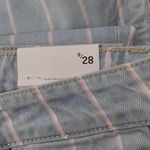Kancan High Rise Stripe Mom Jeans Blue Size 28 Photo 9