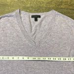 J.Crew Relaxed V-Neck Wool Blend Sweater Shirt Cuffs Lilac Purple Womens Small Photo 3